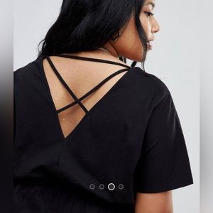 ASOS Doleman sleeve dress with back detail 3X